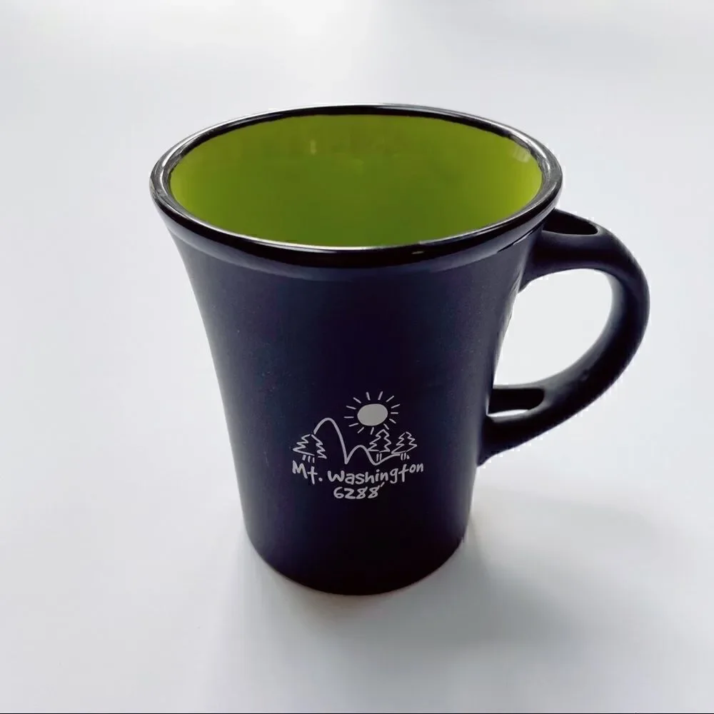Mt. Washington New Hampshire Coffee Mug Black & Green